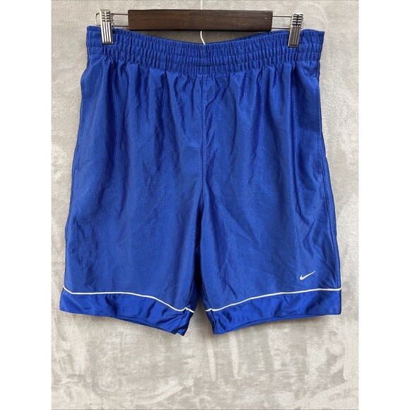 Nike Basketball Shorts Men’s S Bright Blue 9" Inseam Athletic Drawstring Waist - Picture 1 of 8